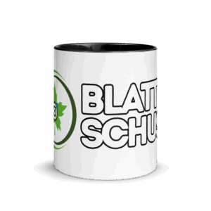 Blattschuss - Tasse mit Innenfarbe